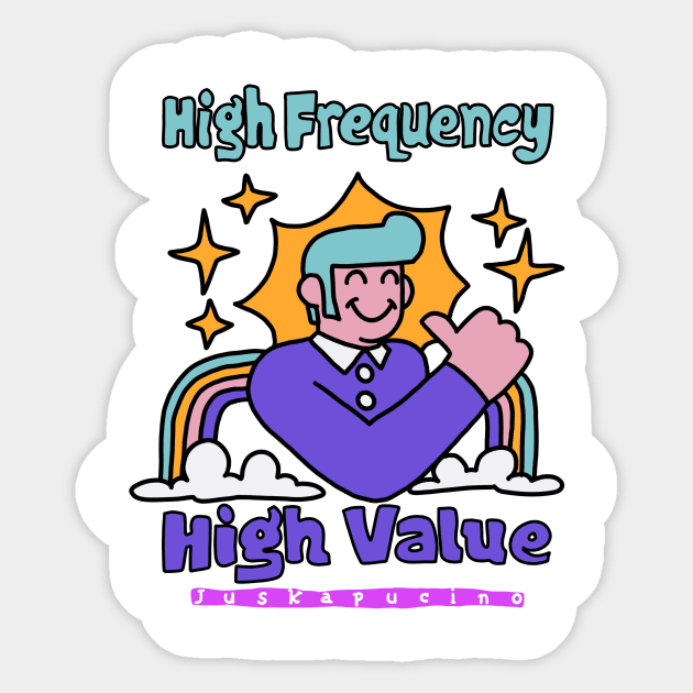 High Frequency Sticker by juskapucino